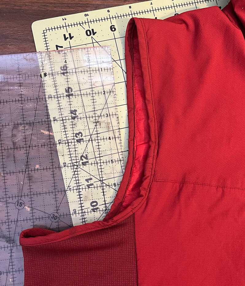 Jacket turned into a vest